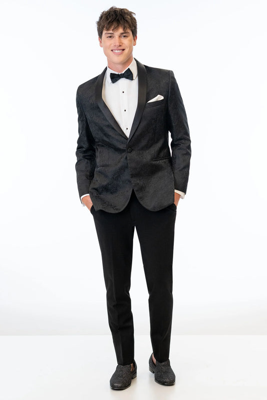 Paisley Slim Fit Tuxedo Coat