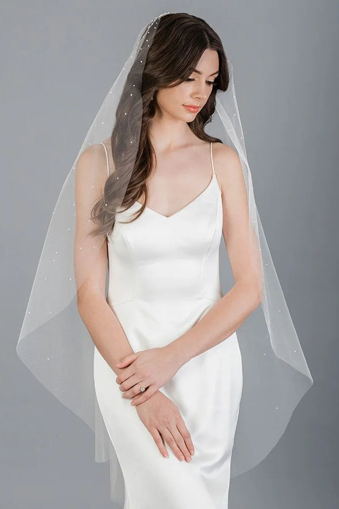 Cascading Pearl and Crystal Veil
