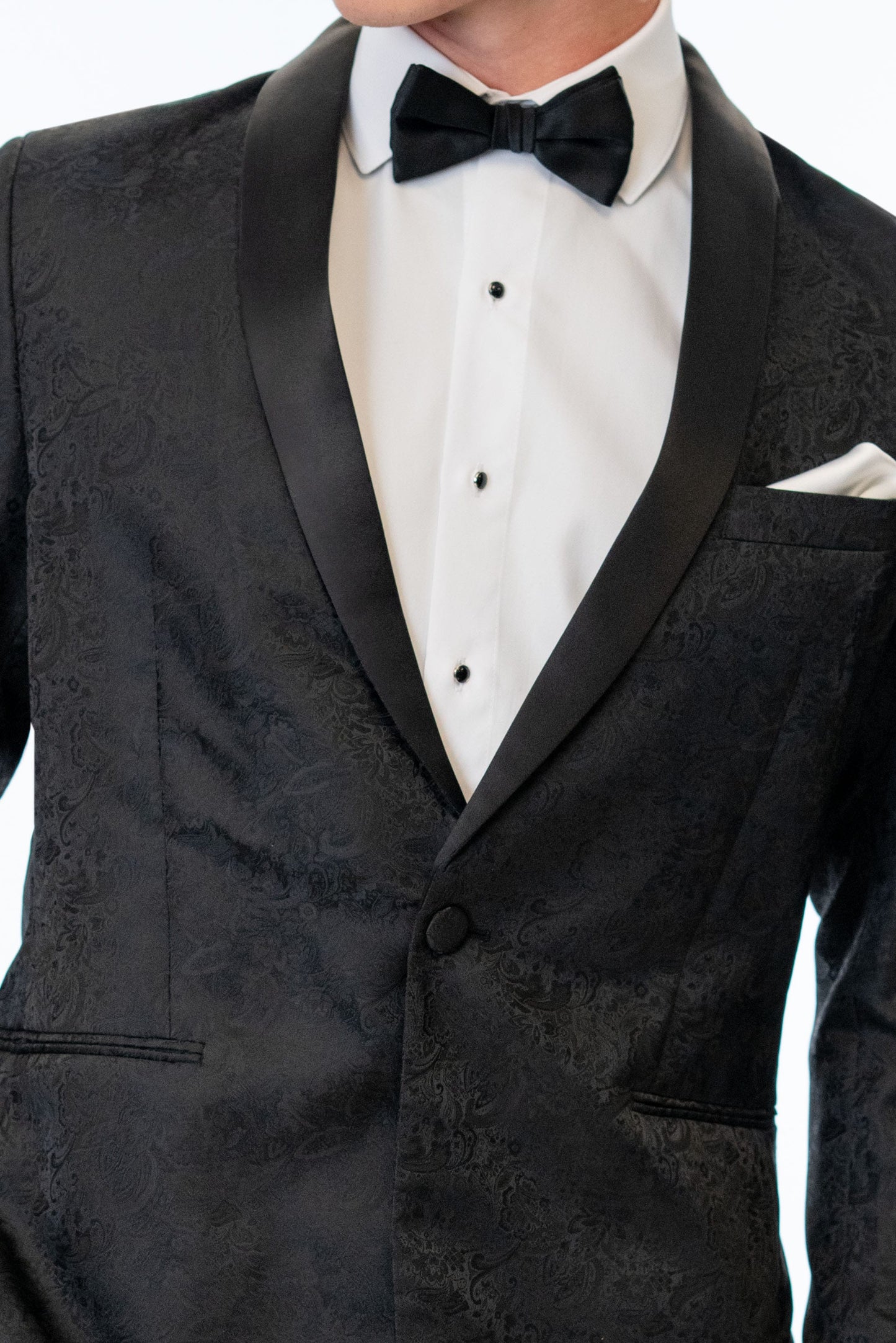 Paisley Slim Fit Tuxedo Coat