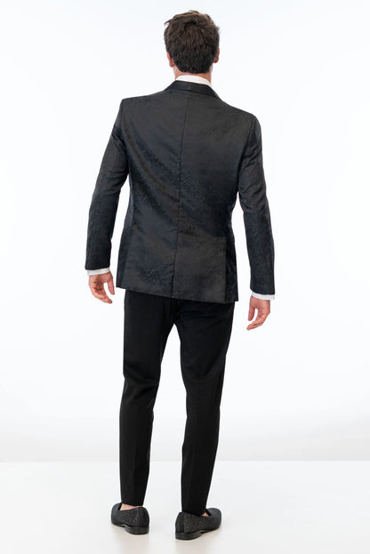 Paisley Slim Fit Tuxedo Coat