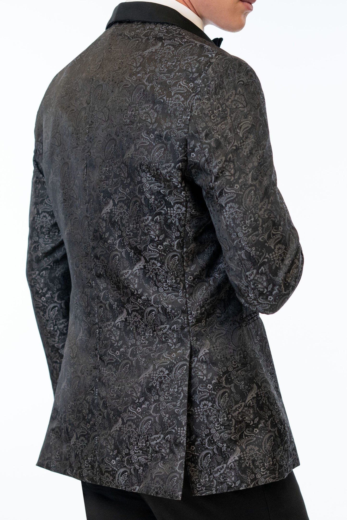 Paisley Slim Fit Tuxedo Coat