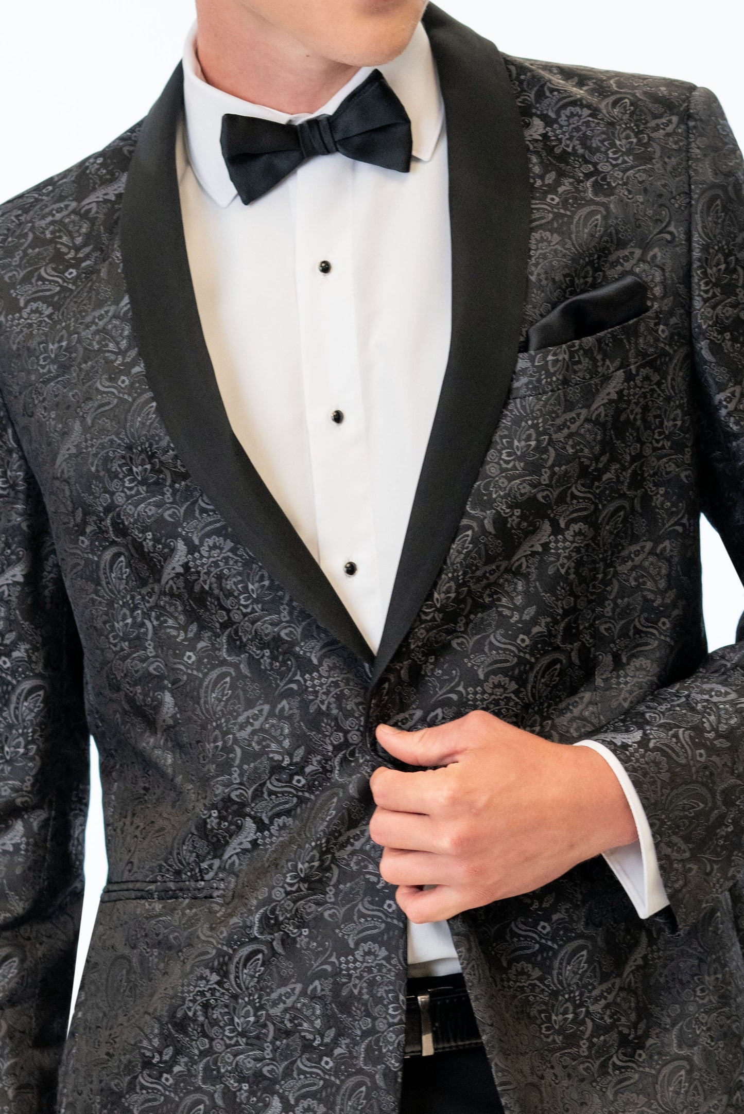 Paisley Slim Fit Tuxedo Coat