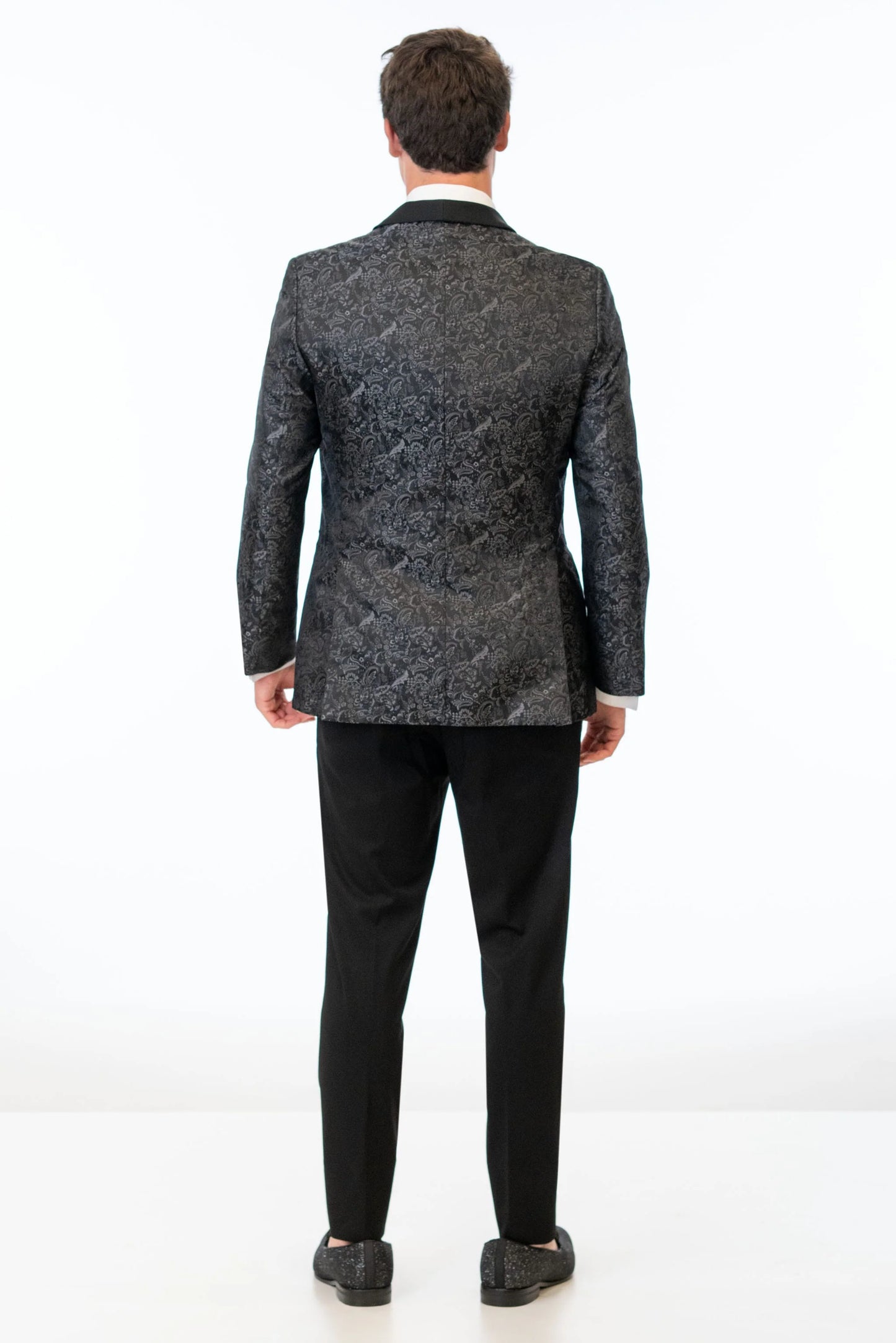 Paisley Slim Fit Tuxedo Coat