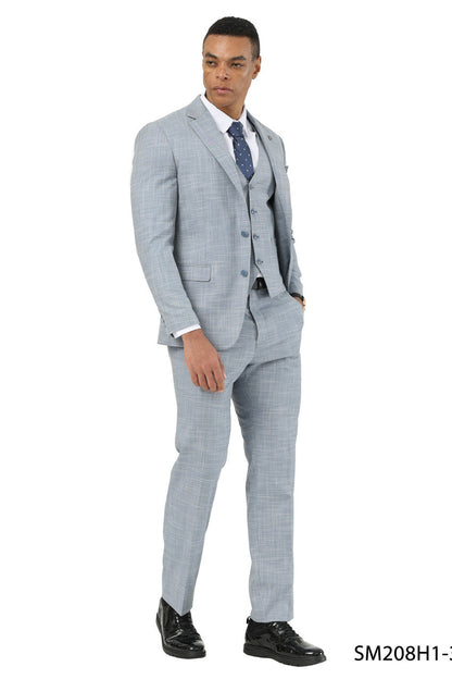 Crosshatch 3 Piece Suit