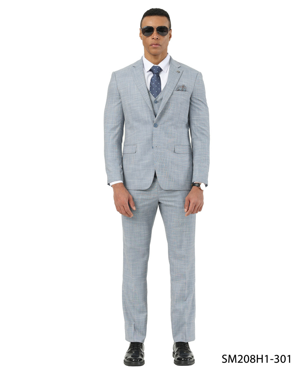 Crosshatch 3 Piece Suit