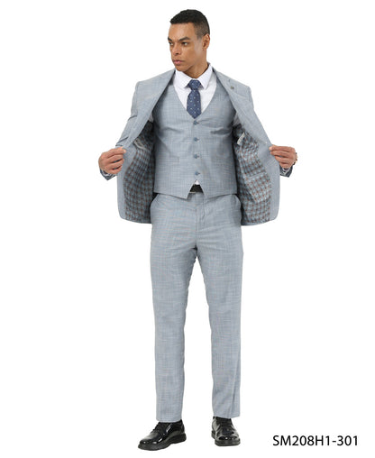 Crosshatch 3 Piece Suit