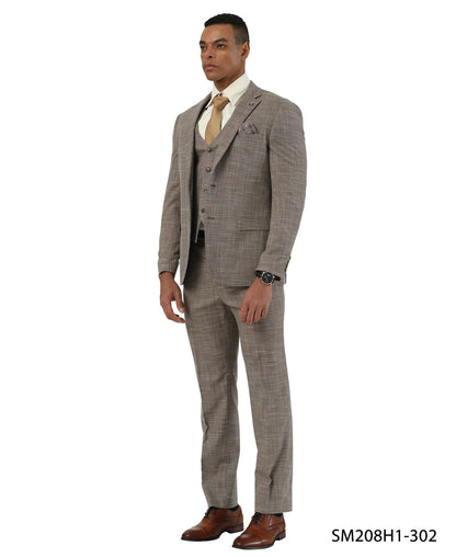 Crosshatch 3 Piece Suit