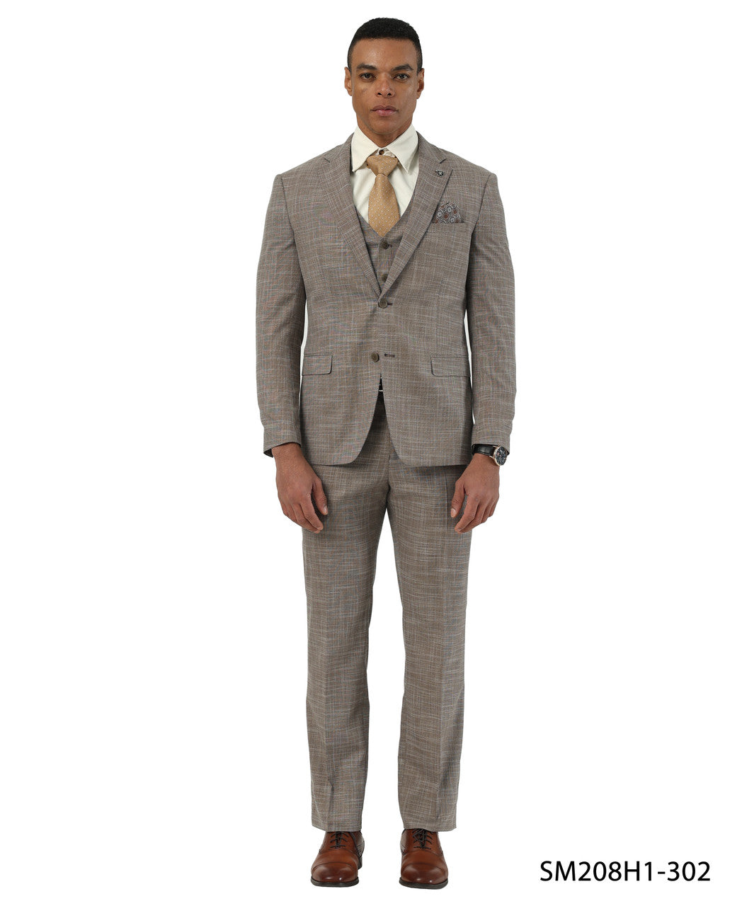 Crosshatch 3 Piece Suit