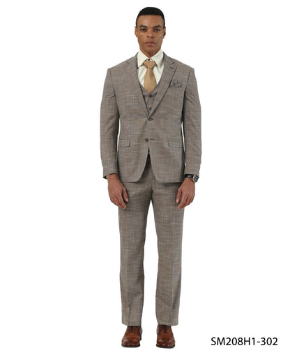 Crosshatch 3 Piece Suit