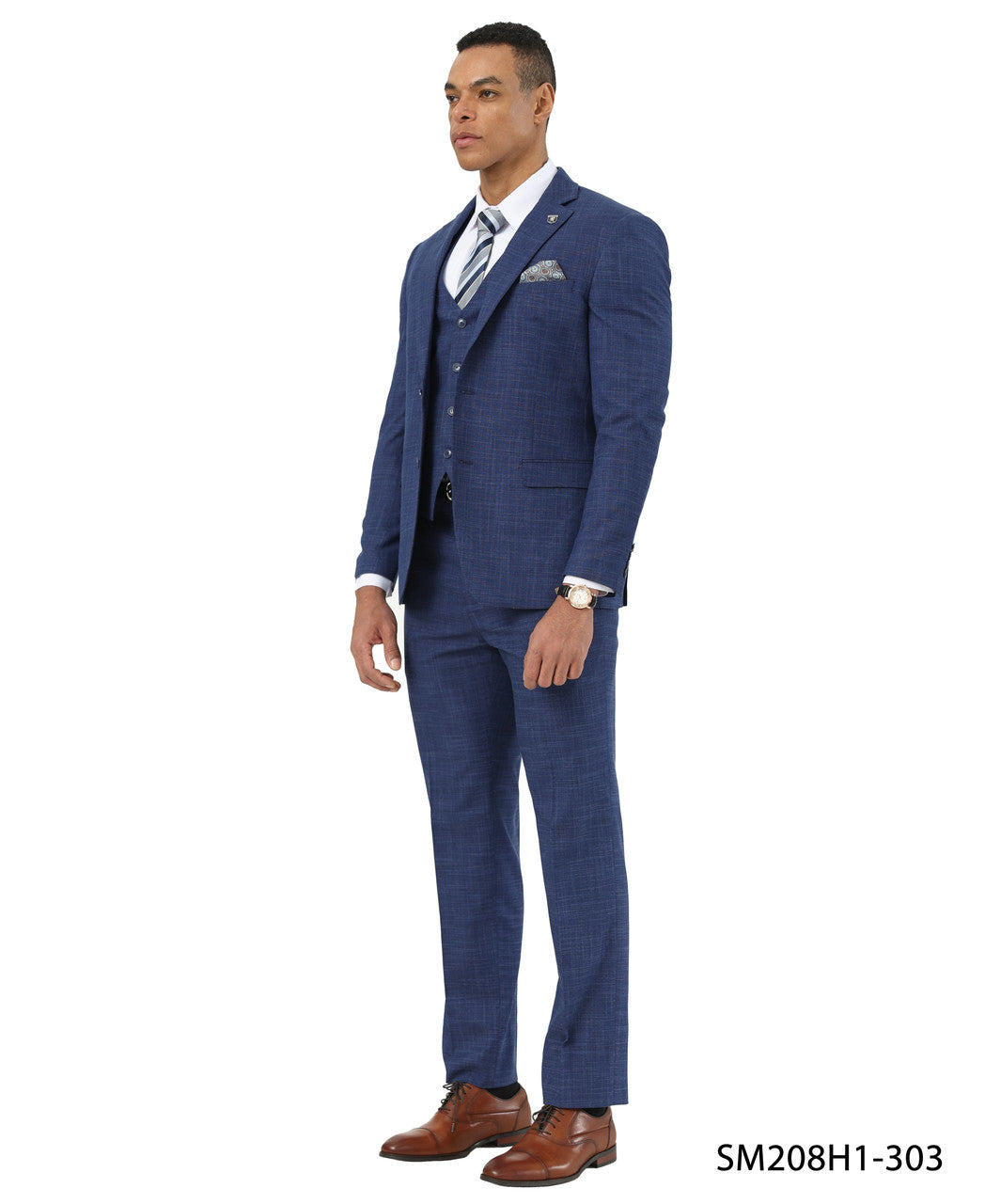 Crosshatch 3 Piece Suit