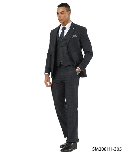 Crosshatch 3 Piece Suit