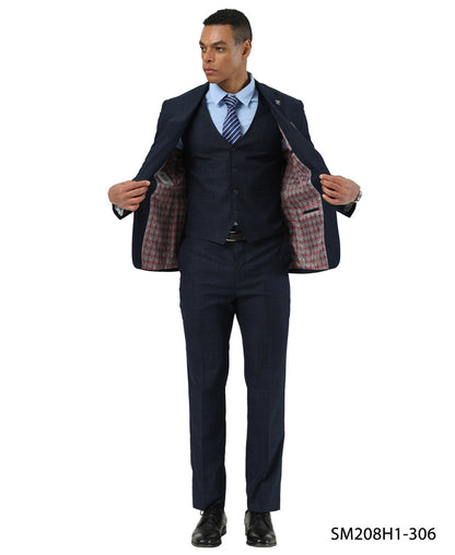 Crosshatch 3 Piece Suit