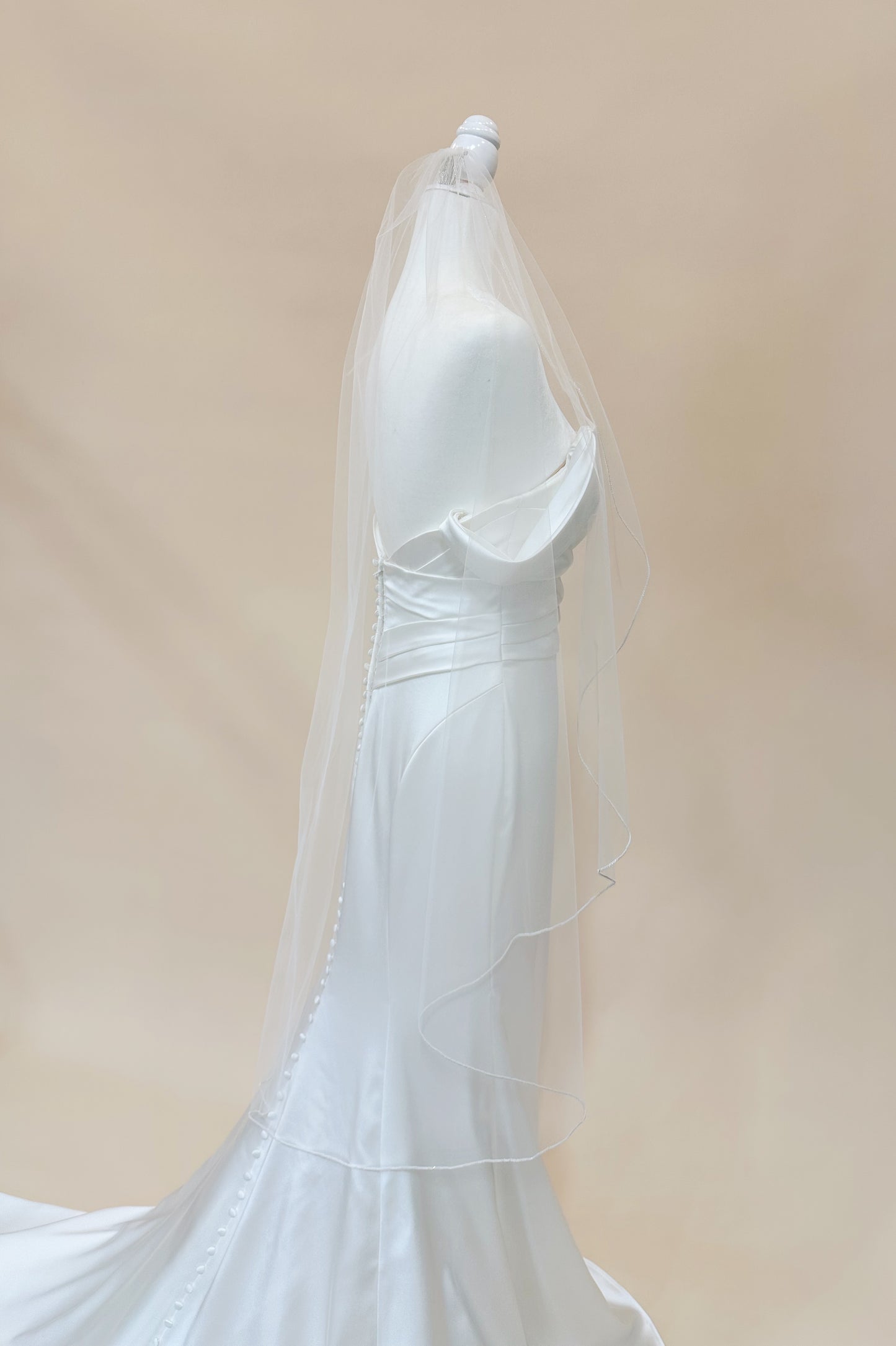 Delicate Beaded Veil