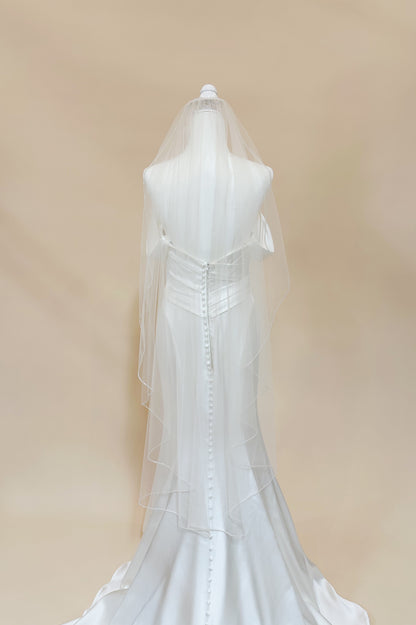Delicate Beaded Veil
