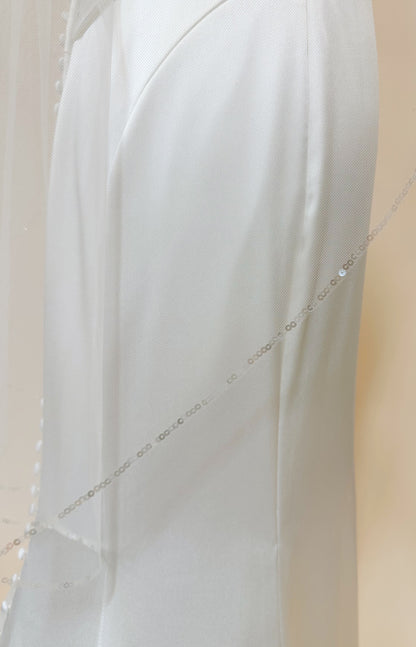 Sequin Lined Veil