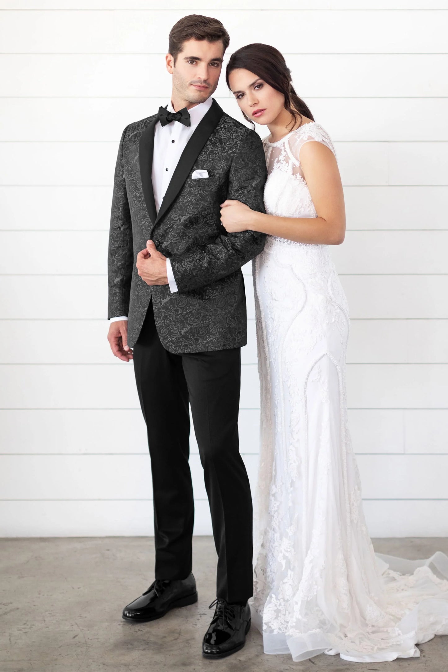 Paisley Slim Fit Tuxedo Coat